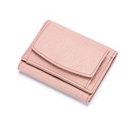 FORRICA Portafoglio Donna Piccolo in Vera Pelle RFID Blocco Portamonete Ragazze Portafogli Elegante Borsellino Portacarte Rosa