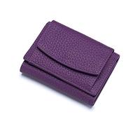 FORRICA Portafoglio Donna Piccolo in Vera Pelle RFID Blocco Portamonete Ragazze Portafogli Elegante Borsellino Portacarte Viola