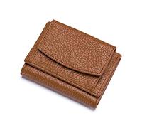 FORRICA Portafoglio Donna Piccolo in Vera Pelle RFID Blocco Portamonete Ragazze Portafogli Elegante Borsellino Portacarte Giallo B