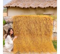 FORRTY Tetto in Paglia Artificiale, Rotolo di Paglia Messicana Sintetica, Tappetino for Tetto Palapa Tiki for Tiki Bar, Spiaggia, Patio, Festa Hawaiana E Decorazioni for Bar(Extra Dense++)