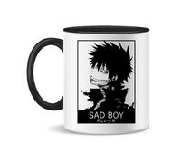 Forsca Dabi Boku No Hero Academia (Sad Boy) Tazza da Tè e Caffè in Ceramica 300 ml Magic Bianco Rosa Nero 330ml