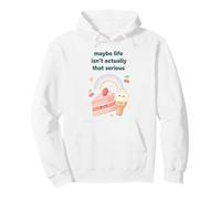 Forse la Vita Non è Davvero così serio Kawaii Felpa con Cappuccio