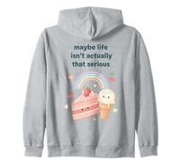 Forse la Vita Non è Davvero così serio Kawaii Felpa con Cappuccio