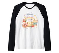 Forse la Vita Non è Davvero così serio Kawaii Maglia con Maniche Raglan