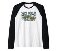 Forse Le Tartarughe avevano Bisogno delle cannucce Maglia con Maniche Raglan
