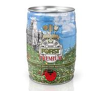 FORST Set 8 pz. Fustino da 5 Litri Birra Forst Premium Bionda Italiana Rubinetto Spillatura Luppolo Malto Italia, Birra Forst Premium 40 Litri