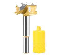 Forstner Drill Bit 3 Flute Carbide Tipped for Plastic Wood Woodworking Round Shank 35mm