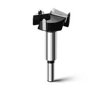 Forstner - Punta da trapano per legno, 60 mm, lunghezza 92 mm, con gambo rotondo, per legno, legno duro, pannelli di fibra