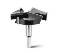 Forstner - Punta da trapano per legno, 65 mm, lunghezza 92 mm, con attacco esagonale, per legno, legno duro, pannelli di fibra