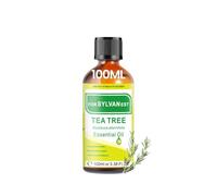 FORSYLVANEST Olio di tea tree 100 ml, 100% naturale, olio essenziale di tea tree per pelle, capelli, unghie, diffusore, massaggi e aromaterapia (Tea Tree)