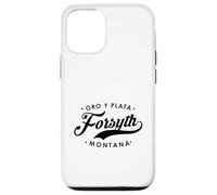 Forsyth Montana Oro Y Plata State Motto per uomo donna. Custodia per iPhone 12/12 Pro