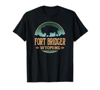 Fort Bridger Wyoming WY Bisonte di Bufalo Maglietta