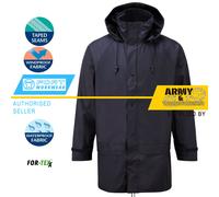 Fort Flex Giacca Impermeabile con Cappuccio Antivento Silent Durevole Foderato