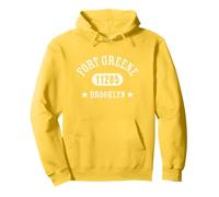 FORT GREENE Brooklyn NY 11205 Design sportivo con dettagli Felpa con Cappuccio