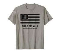 Fort McNair Virginia USA Bandiera militare americana Forze armate Maglietta
