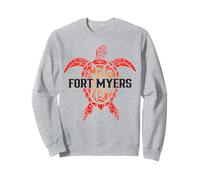 Fort Myers Beach Florida Tartaruga Marina Surfer Diving Souvenir Felpa