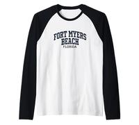 Fort Myers Beach Florida Vintage Maglia con Maniche Raglan