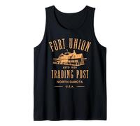 Fort Union Trading Post 1828 North Dakota Design Invecchiato Canotta