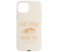 Fort Union Trading Post 1828 North Dakota Design invecchiato Custodia per iPhone 15 Plus