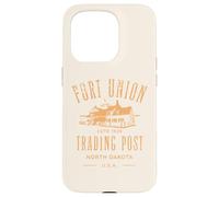Fort Union Trading Post 1828 North Dakota Design invecchiato Custodia per iPhone 15 Pro