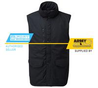 FORT Uomo Gilet Con Resistente Esterno Trapuntato Caldo Zip Torace Tasche