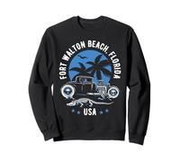 Fort Walton Beach Florida Tramonto Hotrod Design Felpa