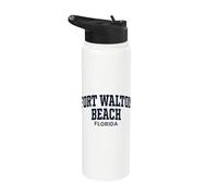 Fort Walton Beach Florida Vintage Stainless Steel Insulated Water Bottle
