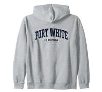 Fort White Florida Vintage Felpa con Cappuccio
