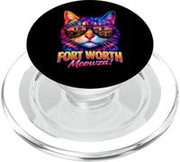 Fort Worth Cat | Trendy Cool Hip Fun Gattino Occhiali da sole Amante PopSockets PopGrip per MagSafe