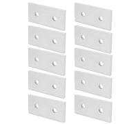 Forte 10 -PCS -2 -Hole piastra di collegamento per il rinforzo nelle strutture del telaio in alluminio, liscio (2020) (3030) (4040)