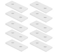 Forte 10 -PCS -2 -Hole piastra di collegamento per il rinforzo nelle strutture del telaio in alluminio, liscio (2020) (3030)