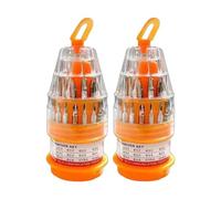 Forte 31pc Set di Driver Multiplo Piano Ergonomico Pianificatore Compatto per Riparazione di dispositivi Elettronici Più Bit Driver Tre Ruote Elettronica