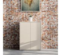 MOBILE MULTIUSO 4 RIPIANI 2 ANTE BEIGE CASHMERE 74.5x34.9xH 99.1 cm CASA UFFICIO