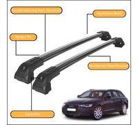Forte Alto Durevole Tetto Cremagliera Croce Barre per Audi A6 C7 Avant 2012 - Up