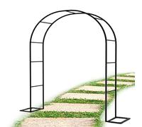Forte Arco Da Giardino Traliccio Per Rose In Metallo, Altezza 220 Cm, Larghezza: 120~350 Cm, Larghezza Laterale 40 Cm, Cornice Per Piante Per Varie Piante Rampicanti, Decorazioni Nuziali (Size : W2