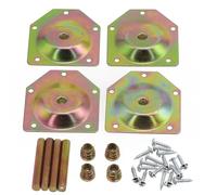 Forte Attacco Angolato Gambe in Legno Piastra di Fissaggio Mobili Tavolo Piedi (