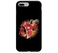 Forte bistecca mascotte sollevamento manubri carnivoro Custodia per iPhone 7 Plus/8 Plus
