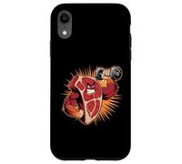 Forte bistecca mascotte sollevamento manubri carnivoro Custodia per iPhone XR