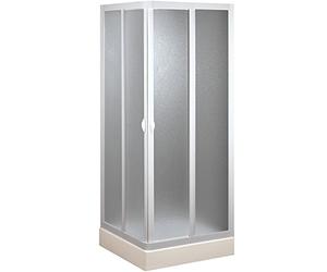 Forte: Box doccia Smart angolare in PVC-Acrilico, Anticalcare, Riducibile, Resistente agli urti, Kit completo, 70L x 70P x 185H, Bianco