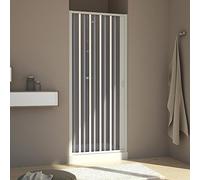 PORTA BOX DOCCIA NICCHIA IN PVC 80 CM ANTA SCORREVOLE LATERALE H185 RIDUCIBILE