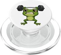 Forte cartone animato rana sollevamento bilanciere sollevamento pesi PopSockets PopGrip per MagSafe