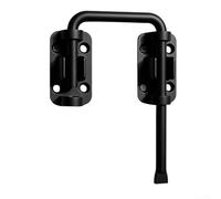 Forte chiavistello in acciaio inox con installazione a vite per fissare porte interne ed esterne e (nero)