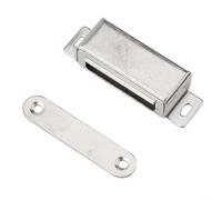 Forte chiusura magnetica per ante di credenze e armadietti da cucina, 40 kg, resistente chiusura in acciaio inossidabile con finitura cromata, compatibile (L)