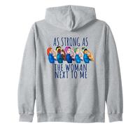 Forte Come la Donna Accanto a Me Rosie The Riveter Felpa con Cappuccio