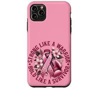 Forte come un guerriero audace come un cancro al seno sopravvissuto Custodia per iPhone 11 Pro Max