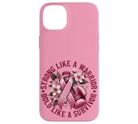 Forte come un guerriero audace come un cancro al seno sopravvissuto Custodia per iPhone 14 Plus