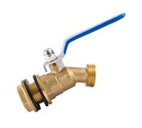 Forte corpo d'ottone delle valvole di 3/4 X 3/4 con i fili di serraggio automatici & la guarnizione sicura per i serbatoi di acqua dei barili di pioggia Forti valvole d'ottone del serbatoio di acqua