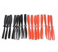 Forte Drone Props 6045 Bull Nose Props ABS Elica CCW CW per QAV250 ZMR 250 270 280 Quadcopter Multi-rotore rosso e nero, 16 pezzi