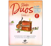 Forte Duos per (viola) per violoncello e pianoforte - 23 carattere Stuecke - Leggero in entrambi i Strumenti - Note LIBRO con clip variopinta Note a forma di cuore - vhr3436 - 9783864341021