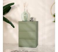 Forte EDMORE Cassettiera 40 45, comodino moderno con 3 cassetti, tavolino, in legno di salvia, 41,8 cm di larghezza x 61,5 cm di altezza x 32,2 cm di profondità